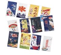 lachineuse - Banderole Japonaise - Thème Sushis - 12 Bannières Déco Japonaise à Suspendre - 3 mètres - Polyester, Coton - Tableau Japonais Traditionnel - Multicolore - Idée Cadeau Japon Asie