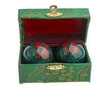 lachineuse Boules de Santé Chinoises Qi Gong - Modèle Bonheur - Vert - Ø 45 mm - Objet Décoratif - Idée Cadeau Chine Asie