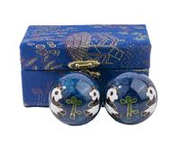 lachineuse Boules de Santé Chinoises Qi Gong - Modèle Panda - Bleu - Ø 45 mm - Objet Décoratif - Idée Cadeau Chine Asie