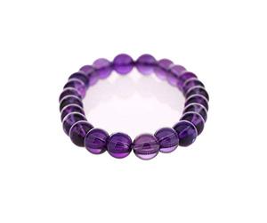 lachineuse BRACELET EN AMETHYSTE - Positivité et Richesse