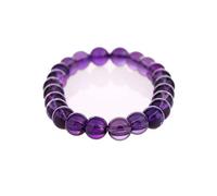 lachineuse Bracelet en AMETHYSTE - Positivité et Richesse - Boîte en écrin Offerte