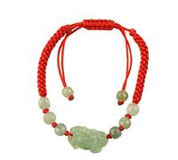 lachineuse Bracelet Rouge - PIXIU en Jade Vert