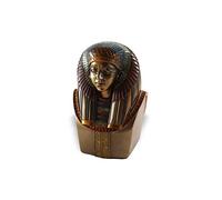 lachineuse - Buste Roi Scorpion 11,5 cm - Décoration Égyptienne - Statuette Décoration Égypte Antique - Figurine Statue Dieu - Buste Egyptien Pharaon Bronze - Idée Cadeau Originale Déco Intérieure