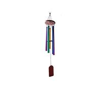 lachineuse - Carillon à Vent Arc-en-Ciel - Carillon à Tubes en Bois & Métal - Carillon Métallique Chinois Japonais - Multicolore - Idéal pour Extérieur, Intérieur, Jardin - Ambiance Zen Feng Shui