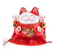 lachineuse Chat Japonais Porte Bonheur - Maneki Neko à l'Éventail