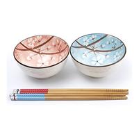 lachineuse - Coffret 2 Bols Japonais-Fleurs de Cerisier Sakura ⌀ 11cm