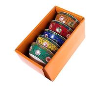lachineuse - Coffret 5 Bols Japonais à Motifs Floraux - 5 Bols à Riz ⌀ 11,5 cm 275 ML - Vaiselle Asiatique Traditionnelle - Décoration Japonaise Chinoise - Idéal Riz, Soupe & Apéro - Idée Cadeau Asie