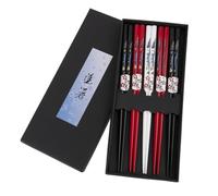 lachineuse Coffret Baguettes Asiatiques - 5 Paires Colorées Dragons d'Asie - Traditions Asiatiques - Chopsticks - Sushi, Ramen, Nouilles & Riz - Cadeau Cuisine Asiatique Chinoise
