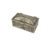 lachineuse - Coffret Isis Ailée en Acier - 9 x 5 x 4,2 cm - Décoration Égypte Antique - Boite à Bijoux, Clés, Montre - Idée Cadeau Déco Coffre Rangement Urne Pharaon - Coloris Métal