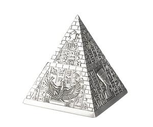 lachineuse Coffret Pyramide Égyptienne Acier, Cachette Secrète, 9x9x10 cm | Mini Boite à Bijoux, Argent, Clés, Décoration Égypte Antique, Coffre Rangement, Idée Cadeau Décoration