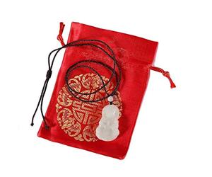 lachineuse Collier réglable en Jade - Modèle Guanyin