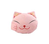 Coussin chat japonais rose