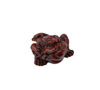 lachineuse - Crapeau de Fortune Feng Shui Rouge - Crapeau à 3 Pattes - 2,5 x 4 x 5 cm - Décoration Japonaise Asiatique - Objet Déco - Idée Cadeau Originale Asie - Figurine Grenouille Porte-Bonheur