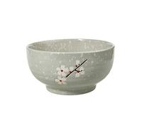 lachineuse - Grand Bol à Ramen Japonais - Teinte Grise ⌀ 16,5 cm - Contenance 1000 Ml - Fleurs de Cerisier - Bol à Riz, Petit Déjeuner & Soupe - Déco d'Asie et du Japon - Cadeau Vaisselle Japonaise