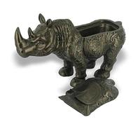 lachineuse Grand Rhinoceros Blanc Bronze