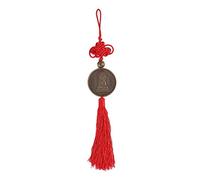 lachineuse - Medaille Bouddha GUANYIN - Déesse Bouddhiste - Protectrice de la Famille - Métal - Rouge - Longueur 30 cm - Déco Zen - Maison, Bureau - Idée Cadeau Asie Chine