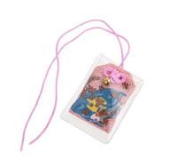 lachineuse Omamori Japonais - Motifs Carpe Koi - Richesse - Amulette Porte-Bonheur Traditionnelle - 6 x 4 cm - Rose - Tissu, Plastique - Objet Déco - Idée Cadeau Asie