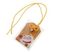 lachineuse Omamori Japonais - Motifs Chat Maneki Neko - Amulette Porte-Bonheur Traditionnelle - 6 x 4 cm - Multicolore - Tissu - Objet Déco - Idée Cadeau Asie