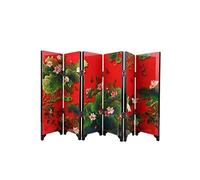 lachineuse - Paravent Asiatique Miniature - Motifs Fleurs de Lotus - Dimensions 24 x 47 cm - Multicolore - Déco Japonaise Miniature - Traditions du Japon - Idée Cadeau Japon, Asie