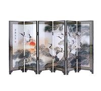 lachineuse - Paravent Asiatique Miniature - Motifs Pins et Grues - Symboles Japonais de Longévité - Dimensions 24 x 47 cm - Déco Japonaise Miniature - Traditions du Japon - Idée Cadeau Japon, Asie