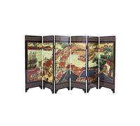lachineuse - Paravent Chinois Miniature - Chine Antique - 24 x 47 cm | Dimensions 24 x 47 cm - Motif Festival de BianJing - Décoration Chinoise Miniature - Traditions d'Asie - Idée Cadeau