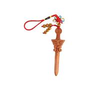 lachineuse - Pendentif Épée Feng Shui en Bois - Amulette Japonaise - Symbole de Protection - Éloigne Malchance & Mauvaises Énergies - Idée Cadeau Asiatique Chance Bonheur - Tradition Japon