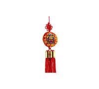 lachineuse - Pendentif Porte Bonheur Feng Shui 30 cm - Porte-Bonheur Chinois à Suspendre - Amulette Japonaise - Omamori Porte Chance - Coloris Rouge - Cadeau Chine Japon Asie - Richesse & Fortune