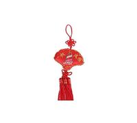 lachineuse - Pendentif Porte Bonheur Navire 30 cm - Porte-Bonheur Shinois à Suspendre - Amulette Japonaise - Omamori Porte Chance - Coloris Rouge - Cadeau Japon Asie - Richesse & Prospérité
