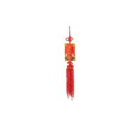 lachineuse - Pendentif Porte Bonheur Voyageur 30 cm - Porte-Bonheur Shinois à Suspendre - Amulette Japonaise - Omamori Porte Chance - Coloris Rouge - Cadeau Japon Asie - pour Souhaiter Bon Voyage
