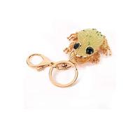 lachineuse-Porte-Clés Crapaud Feng Shui avec Pierres en Strass-5,5x5,5cm