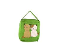 lachineuse Sac Design Japonais Kawaii - Duo de Chats Kawaii - 18 X 18 cm