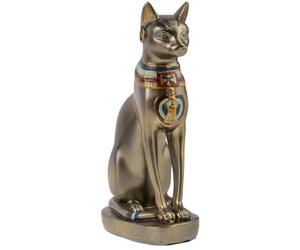 lachineuse - Statue Chat Égyptien Bastet 30 cm - Grande Statue Chat - Déesse d'Égypte - Statuette Décoration Égyptienne - Figurine Objet Egyptien - Buste Egyptien - Idée Cadeau Originale Déco