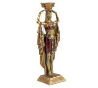 lachineuse - Statue Cléopâtre 22 cm - Statuette Décoration Égyptienne - Reine d'Égypte - Figurine Objet Egyptien - Buste Egyptien - Idée Cadeau Originale Déco - Décoration Intérieure Déesse Mythologie