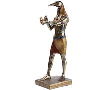 lachineuse - Statue Thot 31 cm - Dieu Égyptien - Statuette Décoration Égypte Antique - Figurine Objet Egyptien Tête d'Ibis Oiseau - Buste Egyptien - Idée Cadeau Originale Déco Thoth