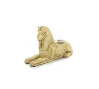 lachineuse - Statuette Sphinx Égyptien - Bougeoir Statuette de Sphinx - Objet Décoration Intérieure Égypte Antique - Buste Egyptien Bronze Idée Cadeau Originale Déco - Porte-Bougie Sphinx de Gizeh