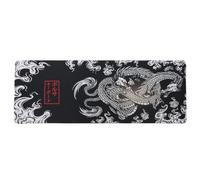 lachineuse Tapis DE Souris XXL - Dragon Noir - Mythes et Traditions - 800 x 300 x 3 mm - Déco d'Asie - Antidérapant et Résistant à l'eau - Déco Bureau - Idée Cadeau Japon Asie
