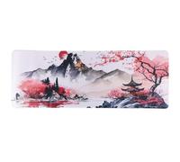 lachineuse - Tapis DE Souris XXL - Japon Eternel - Ambiance Zen - 800 X 300 X 3 mm - Déco Japonaise - Antidérapant et Résistant à l'eau - Déco Bureau - Idée Cadeau Japon Asie