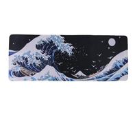 lachineuse - Tapis DE Souris XXL - Vague de Kanagawa - 800 X 300 X 3 mm - Estampe Japonaise - Déco Japonaise - Antidérapant et Résistant à l'eau - Déco Bureau - Idée Cadeau Japon Asie