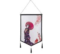 lachineuse - Tapisserie Murale Eveil du Printemps - Panneau Mural - Décoration Japonaise à Suspendre - 46 x 67 cm - Tableau Mur - Multicolore - Idée Cadeau Japon Asie