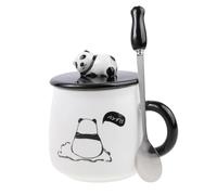 Lachineuse TASSE COLLECTION PANDA - PANDA GOURMAND - Avec Couvercle et Cuillère - Contenance : 425 ml …