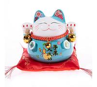 lachineuse Tirelire Maneki Neko - Chat Porte Bonheur Traditionnel