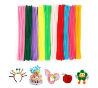 LACHT 100Pcs Fil Chenille Tiges De Fils Chenille Colorés Cure Pipes, Bâton Torsadé De Macarons Colorés Pour Décorations Et Artisanat Créatif Creatifs,Diy