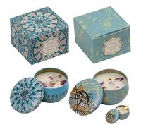 LACHT 2 Pièces Bougie Parfumées, Coffret Bougie, Coffret Bougies Parfumées Cadeau, Bougies pour Femme, Cadeau Femme, Pour Noël, Yoga, Bain, Relaxation