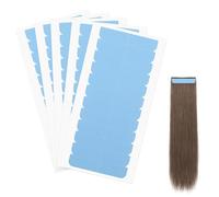 LACHT Bande D'Extension De Cheveux, 60 Pièces Bande Adhesive Extension Ruban Adhésif Double Face Adhésive Pour Le Remplacement De Trame De Cheveux, Pré-Découpés Rubans Pour Extensions De Cheveux