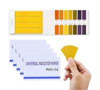 LACHT Bandelette Ph, 400 Bandelettes De Test De Valeur Ph, Plage De Mesure 1-14, Papier De Test Tournesol Pour La Aquariums Salive Eau Test De Sol (5X Pack De 80)