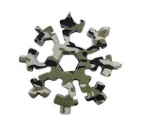 LACHT Cadeau Homme, Outil Multifonction Flocon De Neige 20 En 1 Idee Cadeau Homme Original Utile, Cadeau Anniversaire Homme, Gadget Insolite Utile, Cadeau Homme Noel(Camouflage)