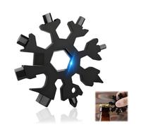 LACHT Idee Cadeau Homme, Outil Multifonction Flocon De Neige 18 En 1, Clé En Acier Inoxydable Pour Flocons De Neige, Gadget Insolite Utile, Idée Cadeau Secret Santa, Cadeau Noel Papa