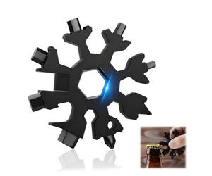 LACHT Idee Cadeau Homme, Outil Multifonction Flocon De Neige 18 En 1 n Acier Inoxydable Pour Flocons De Neige, Gadget Insolite Utile, Idée Cadeau Secret Santa, Cadeau Noel Papa