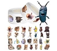 LACHT Lot De 1000 Autocollants Amusants En Forme De Chats, Autocollants De Parodie, Scrapbooking Stickers, Pour Scrapbooking, Bouteille D'Eau, Bagages Skateboard Guitare Ordinateur (B)