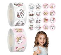 LACHT Lot De 1000 Autocollants Amusants En Forme De Ligne Chien, Autocollants D'Humeur, Scrapbooking Stickers, Pour Scrapbooking, Bouteille D'Eau, Bagages Skateboard Guitare Ordinateur (A)